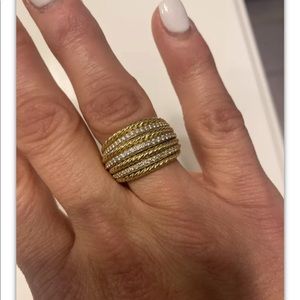 18kt crossover ring. DAVID YURMAN unique size 7